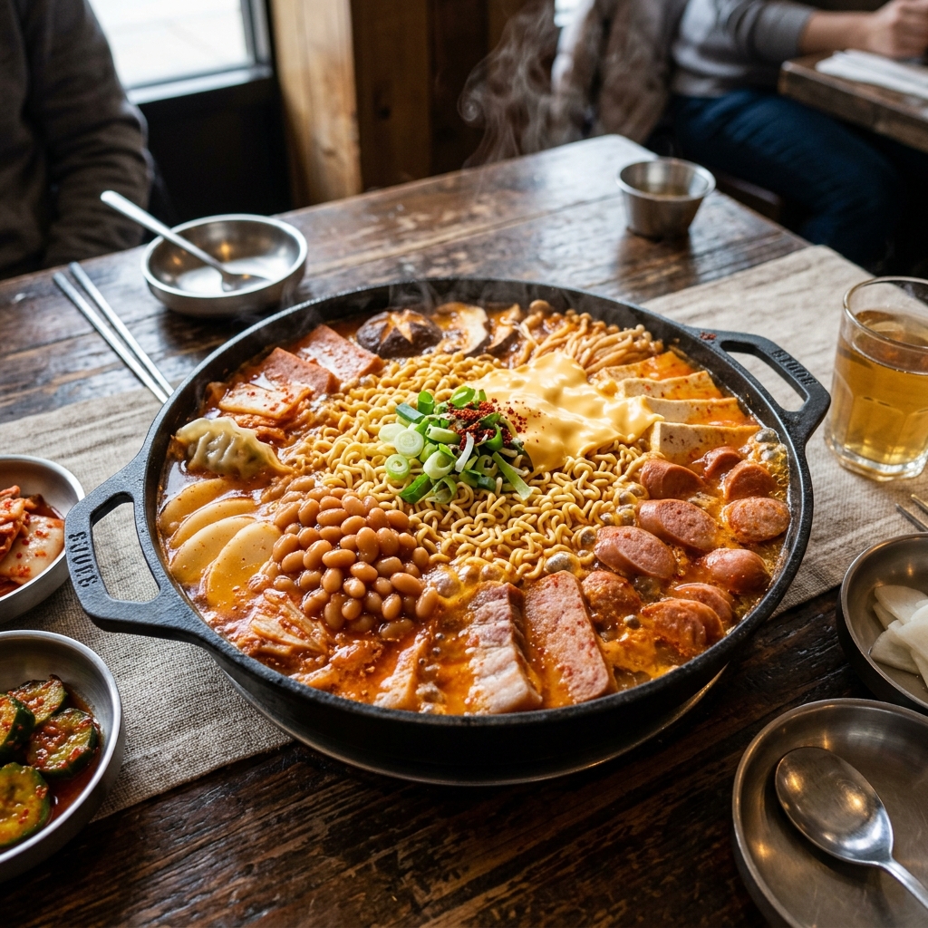 동서양의 재료가 한 냄비에서 피워낸 기적, 부대찌개