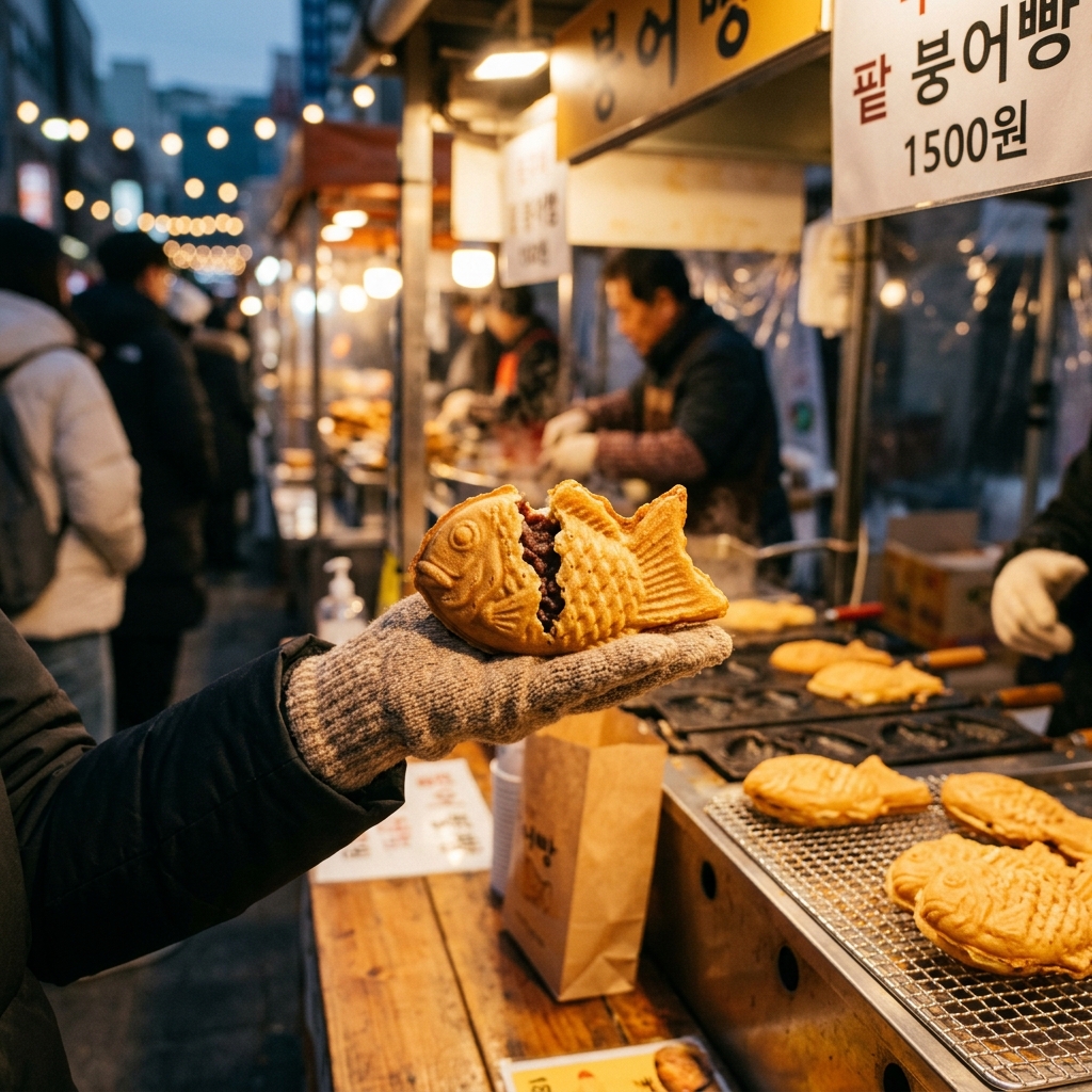 겨울 길거리 간식의 대명사, 붕어빵 (Bungeoppang): 역사와 문화