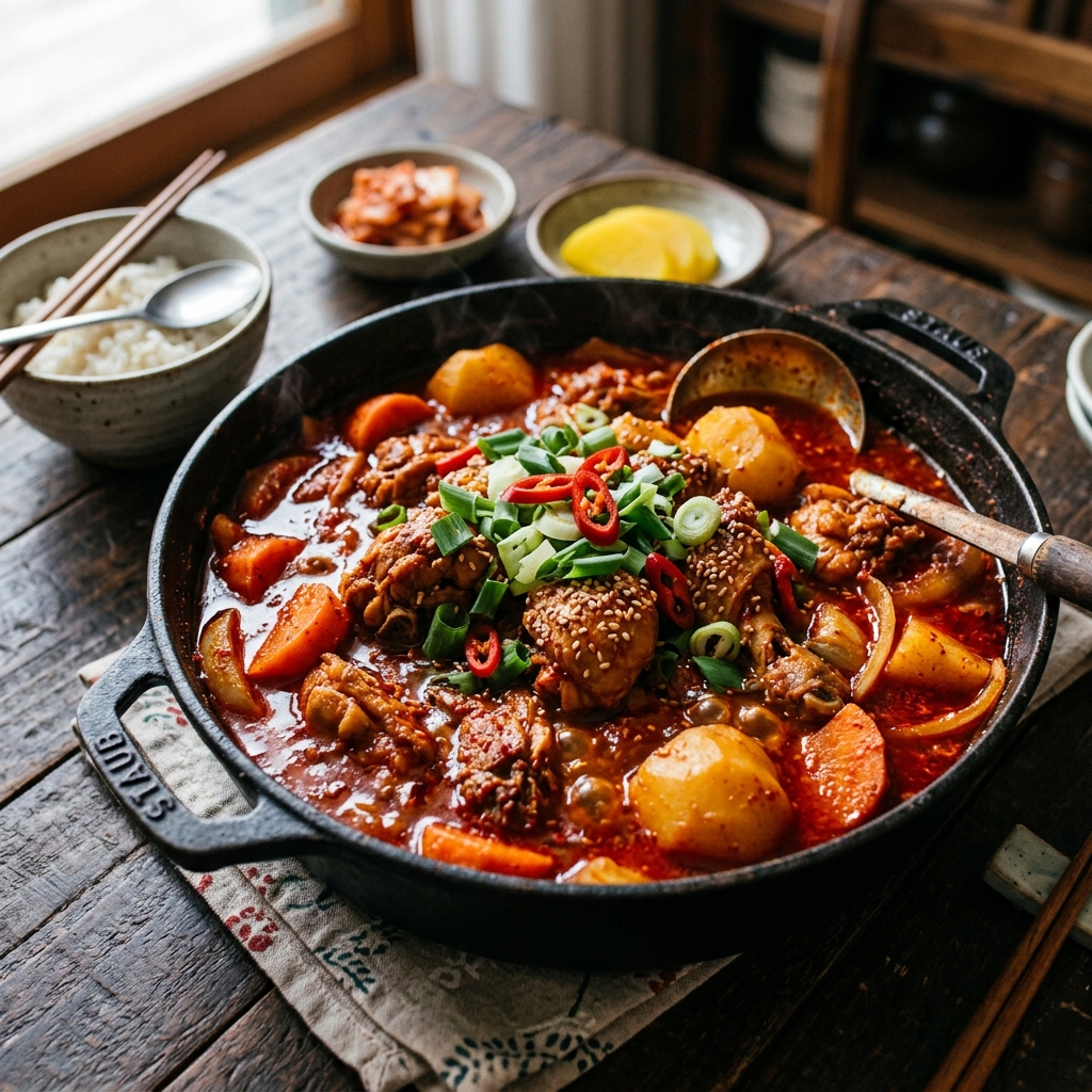 얼큰하고 든든한 밥도둑, 닭볶음탕 (Dak-bokkeum-tang)
