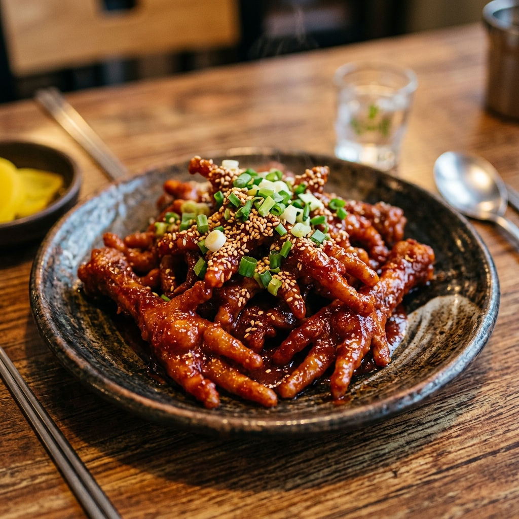 뼈째 발라먹는 매콤한 중독, 닭발