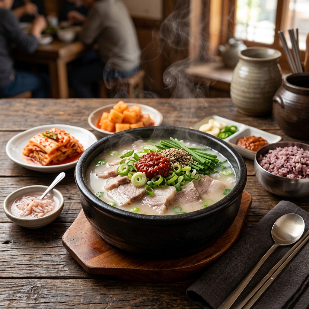 뜨거운 부산 사나이들의 소울이 배어 있는 영혼의 수프, 돼지국밥