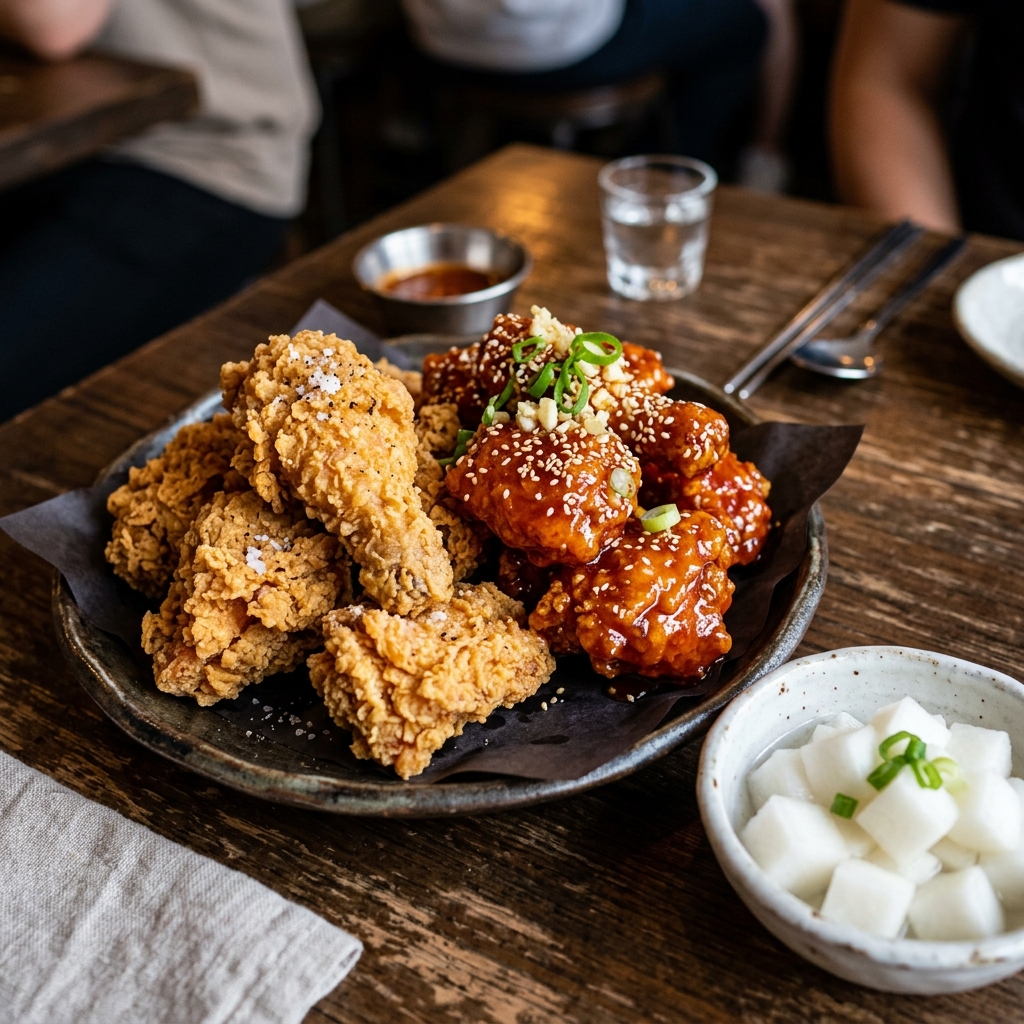 바삭함과 소스의 미친 크로스오버, K-치킨 (Korean Fried Chicken)