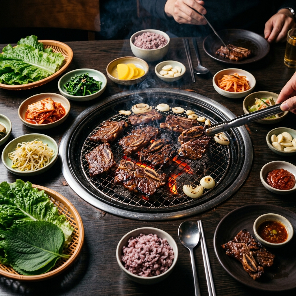 숯향이 마법처럼 코팅된 코리안 바비큐의 꽃, 소갈비구이