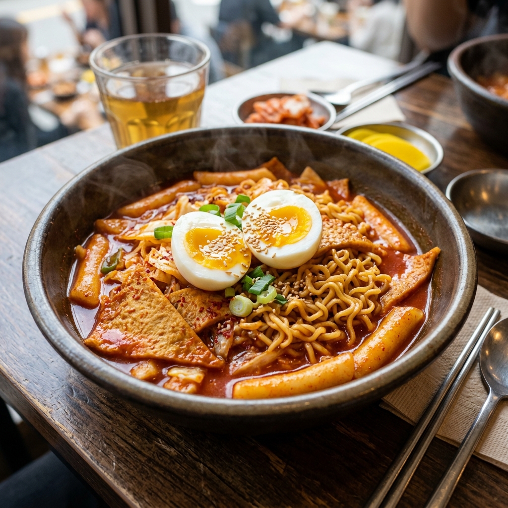 떡볶이와 라면의 완벽한 퓨전, 라볶이